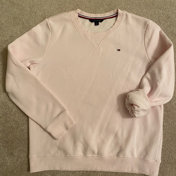 Tommy Hilfiger Baby Pink Pullover Sweatshirt - Picture 1 of 4